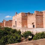 El Badi Palace ruins sunken gardens and pisé walls — Marrakech imperial palaces tour