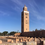 Koutoubia mosque minaret Marrakech — first stop on the imperial palaces private guided tour