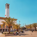 Mohammed V Square Art Deco district Casablanca — private day trip from Marrakech