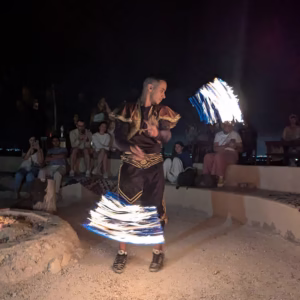 Restaurent Camp fire show Agafay