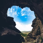 Imi N’Ifri natural bridge in Morocco resembling the shape of Africa from a unique angle